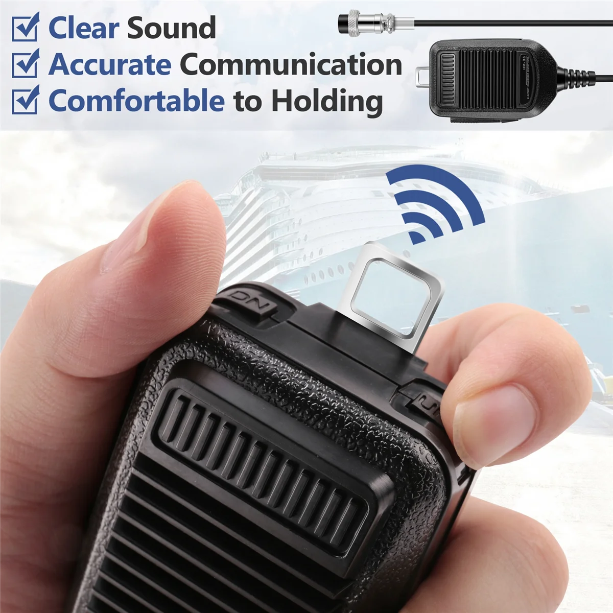 FLLF HM-36 Hand Speaker Mic microphone for ICOM Radio IC-718 IC-78 IC-765 IC-761 IC-7200 IC-7600
FLLF HM-36 Hand Speaker Mic microphone for ICOM Radio IC-718 IC-78 IC-765 IC-761 IC-7200 IC-7600