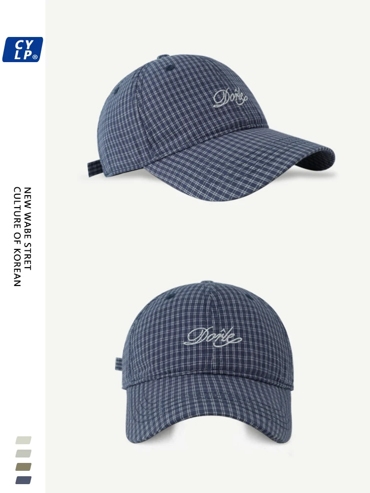 Spring and summer new trendy brand letter embroidery soft top baseball cap women's Korean version fashion versatile plaid cap
Spring and summer new trendy brand letter embroidery soft top baseball cap women's Korean version fashion versatile plaid cap