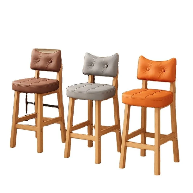 //Leather High-Back Bar Stool Modern Design Silver Finish Home & Commercial Use Metal Frame
//Leather High-Back Bar Stool Modern Design Silver Finish Home & Commercial Use Metal Frame
