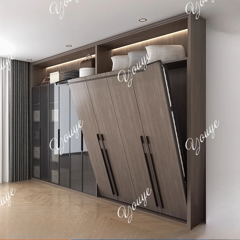 Customized Solid Wood Minimalist Multi-function Forward Turning Invisible Bed Folding Wall Bed Wall Bed Wardrobe Bookcase Combin
Customized Solid Wood Minimalist Multi-function Forward Turning Invisible Bed Folding Wall Bed Wall Bed Wardrobe Bookcase Combin