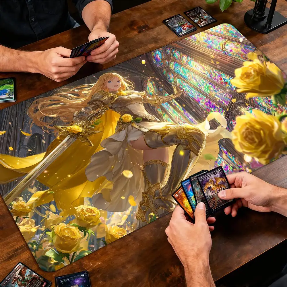 Gorgeous Female Knight Magic Card Battle Mat MTG Playmat Anti-slip Base 35X60CM gathering gaming mats Board Game Mat for TCG
Gorgeous Female Knight Magic Card Battle Mat MTG Playmat Anti-slip Base 35X60CM gathering gaming mats Board Game Mat for TCG