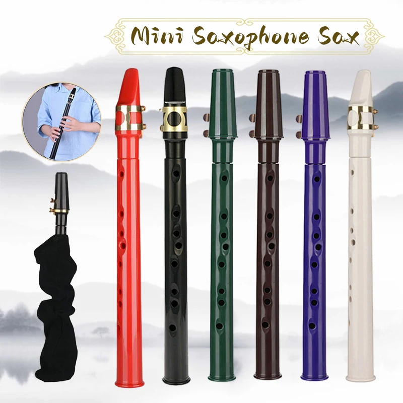 8 Hole Mini Portable Saxophone Pocket Sax C Key Instrument Portable Pocket Saxophone Plastic Musical Instrument
8 Hole Mini Portable Saxophone Pocket Sax C Key Instrument Portable Pocket Saxophone Plastic Musical Instrument
