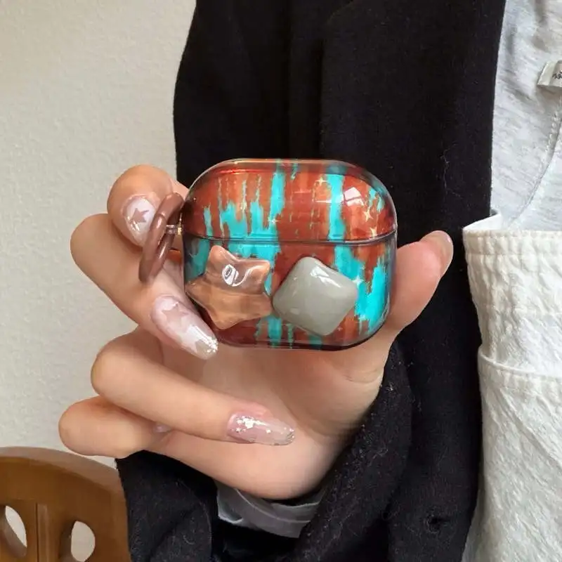 Cute 3D Star Graffiti Painting Earphone Case For Apple Airpods Pro 2 3 4 Cover Silicone Headset Charging Cases For Airpods Pro 3
Cute 3D Star Graffiti Painting Earphone Case For Apple Airpods Pro 2 3 4 Cover Silicone Headset Charging Cases For Airpods Pro 3