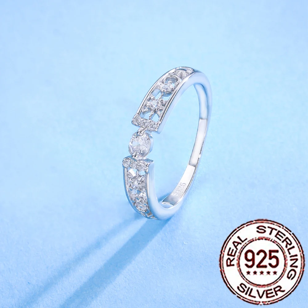 QooLady S925 Sterling Silver Trendy Shining Cubic Zirconia Hollow Cut Engagement Ring for Women Wedding Party Jewelry Gift SR029
QooLady S925 Sterling Silver Trendy Shining Cubic Zirconia Hollow Cut Engagement Ring for Women Wedding Party Jewelry Gift SR029