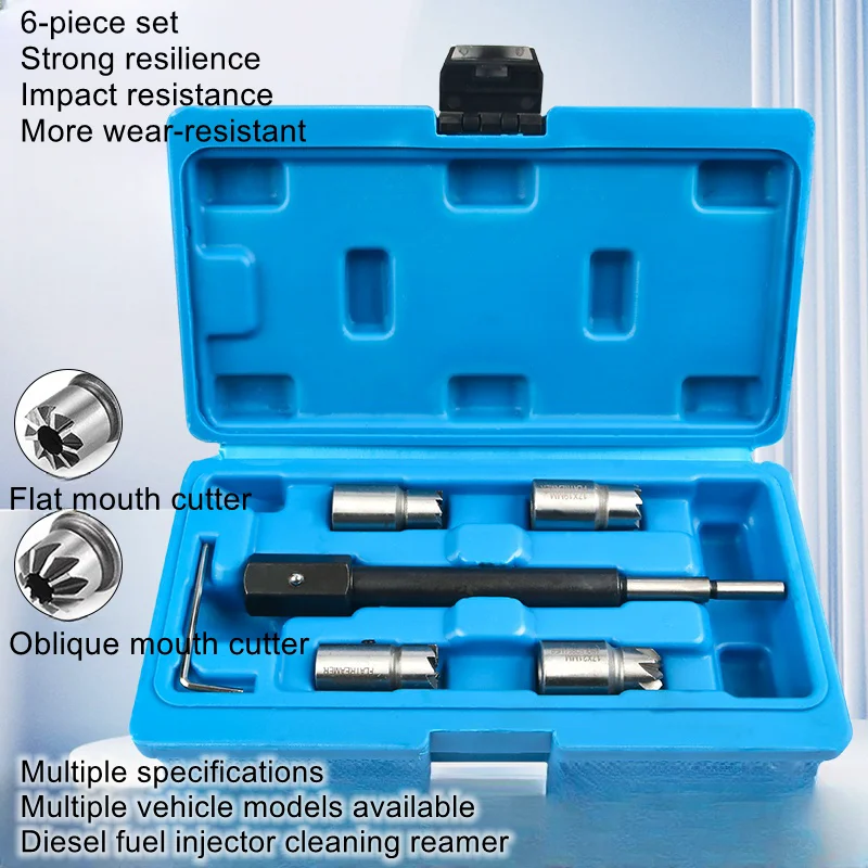 Automotive Diesel Injector Cleaner Reamer Valve Seat Cleaner Cleaning Repair Tool Injector Seat Remover Set
Automotive Diesel Injector Cleaner Reamer Valve Seat Cleaner Cleaning Repair Tool Injector Seat Remover Set