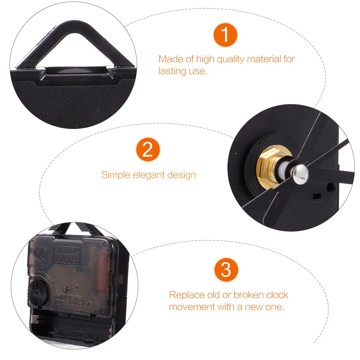 1Set Silent Clock Mechanism Set Exquisite Workmanship Precise Timekeeping Suitable for Multiple Clock Styles Mute Movement
1Set Silent Clock Mechanism Set Exquisite Workmanship Precise Timekeeping Suitable for Multiple Clock Styles Mute Movement