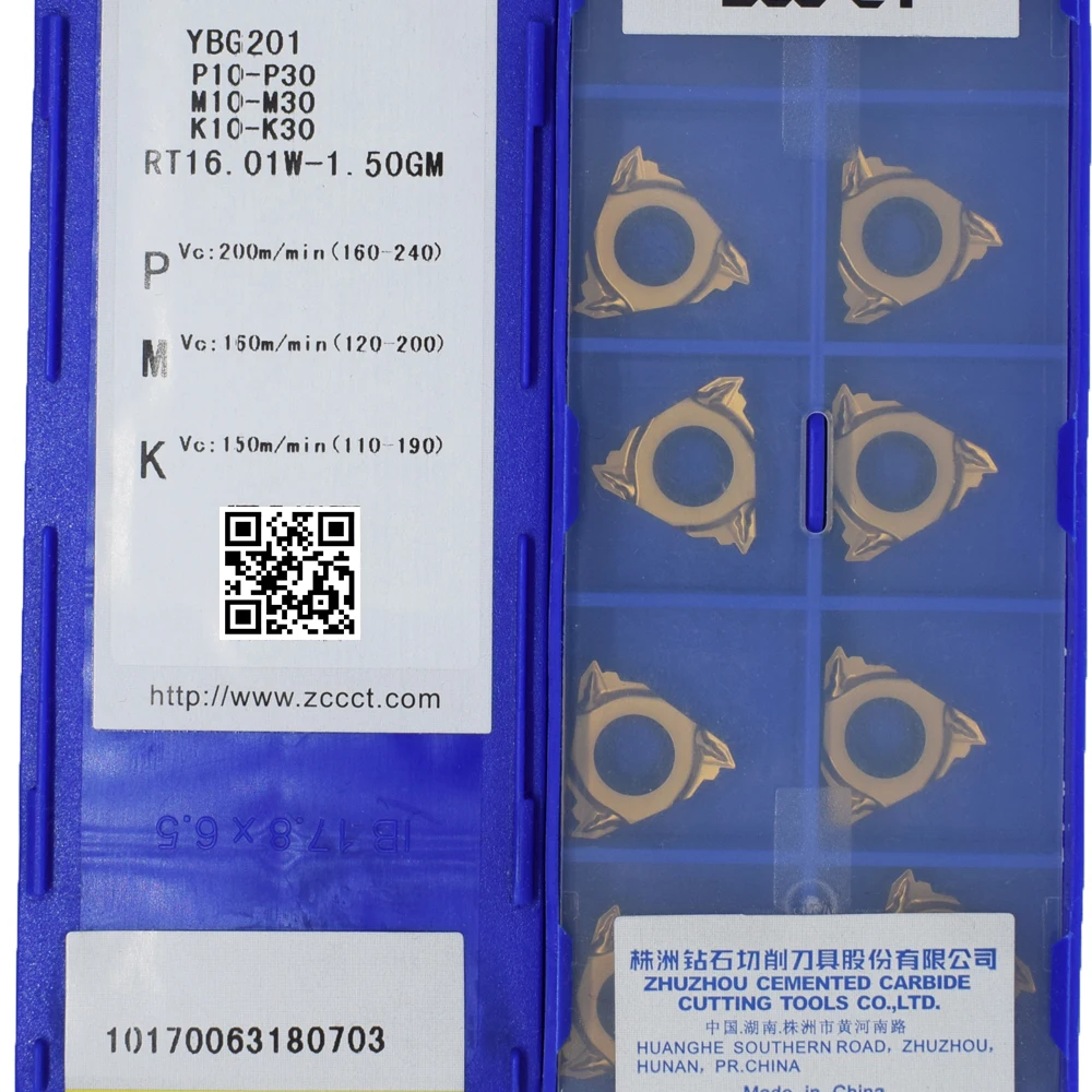 YBG201 RT16.01W-1.50GM 10PCS/Lot ZCC Diamond Brand CNC Alloy Blade for machining steel,stainless steel and cast iron
YBG201 RT16.01W-1.50GM 10PCS/Lot ZCC Diamond Brand CNC Alloy Blade for machining steel,stainless steel and cast iron