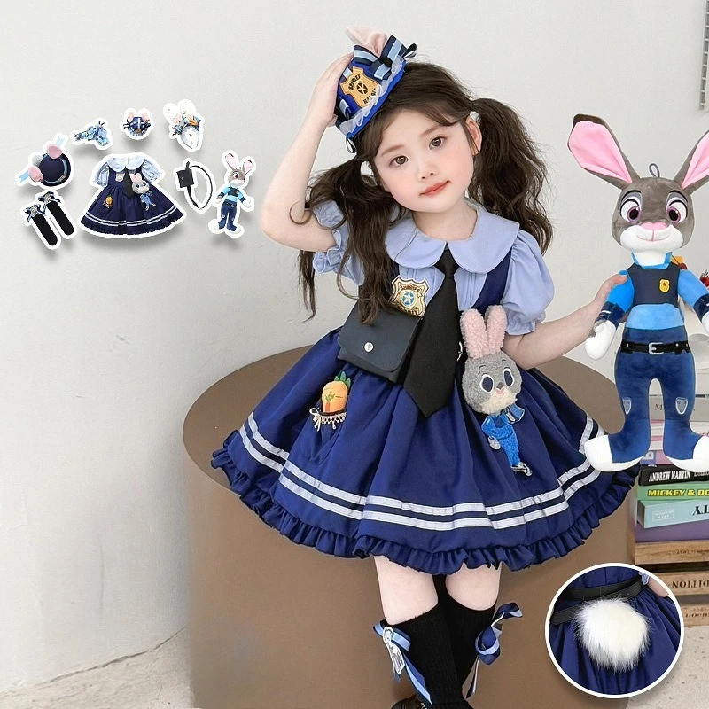 Girl Cosplay Judy Hopps Police Officer Dress Ear Sheriff Hat Bunny Costume Halloween Dress Up Halloween Rabbit Disguise Outfits
Girl Cosplay Judy Hopps Police Officer Dress Ear Sheriff Hat Bunny Costume Halloween Dress Up Halloween Rabbit Disguise Outfits