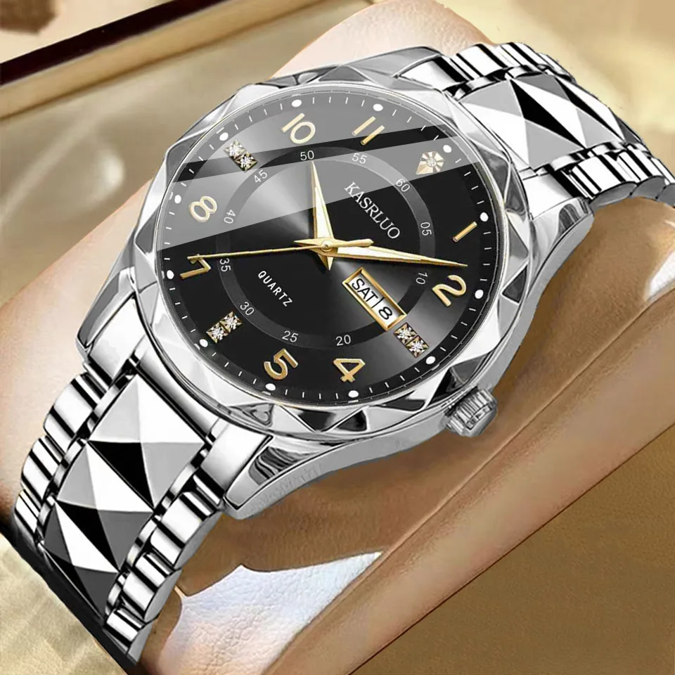 New Men's Watch Dual Calendar Fashion Night Light Business Quartz Watch Men's Watch
New Men's Watch Dual Calendar Fashion Night Light Business Quartz Watch Men's Watch