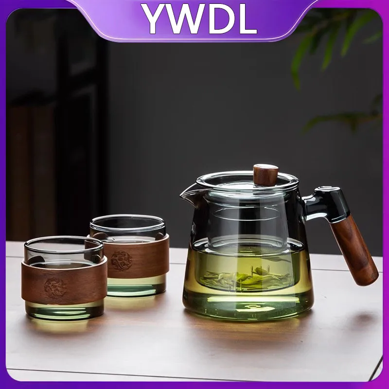 600ml Glass Tea Kettle With Removable Infuser Teapot Blooming And Loose Leaf Tea Maker Heat-resistant Teapot With Wood Handle
600ml Glass Tea Kettle With Removable Infuser Teapot Blooming And Loose Leaf Tea Maker Heat-resistant Teapot With Wood Handle