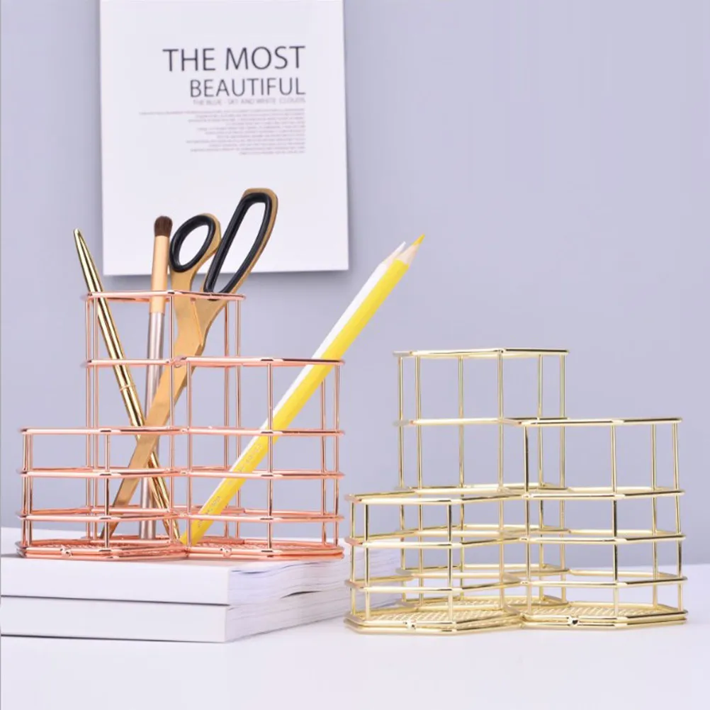 Gold Hexagon Iron Pen Holder Metal Stationery Organizer Makeup Brush Tools Pencil Cup Desk Organizer Container
Gold Hexagon Iron Pen Holder Metal Stationery Organizer Makeup Brush Tools Pencil Cup Desk Organizer Container