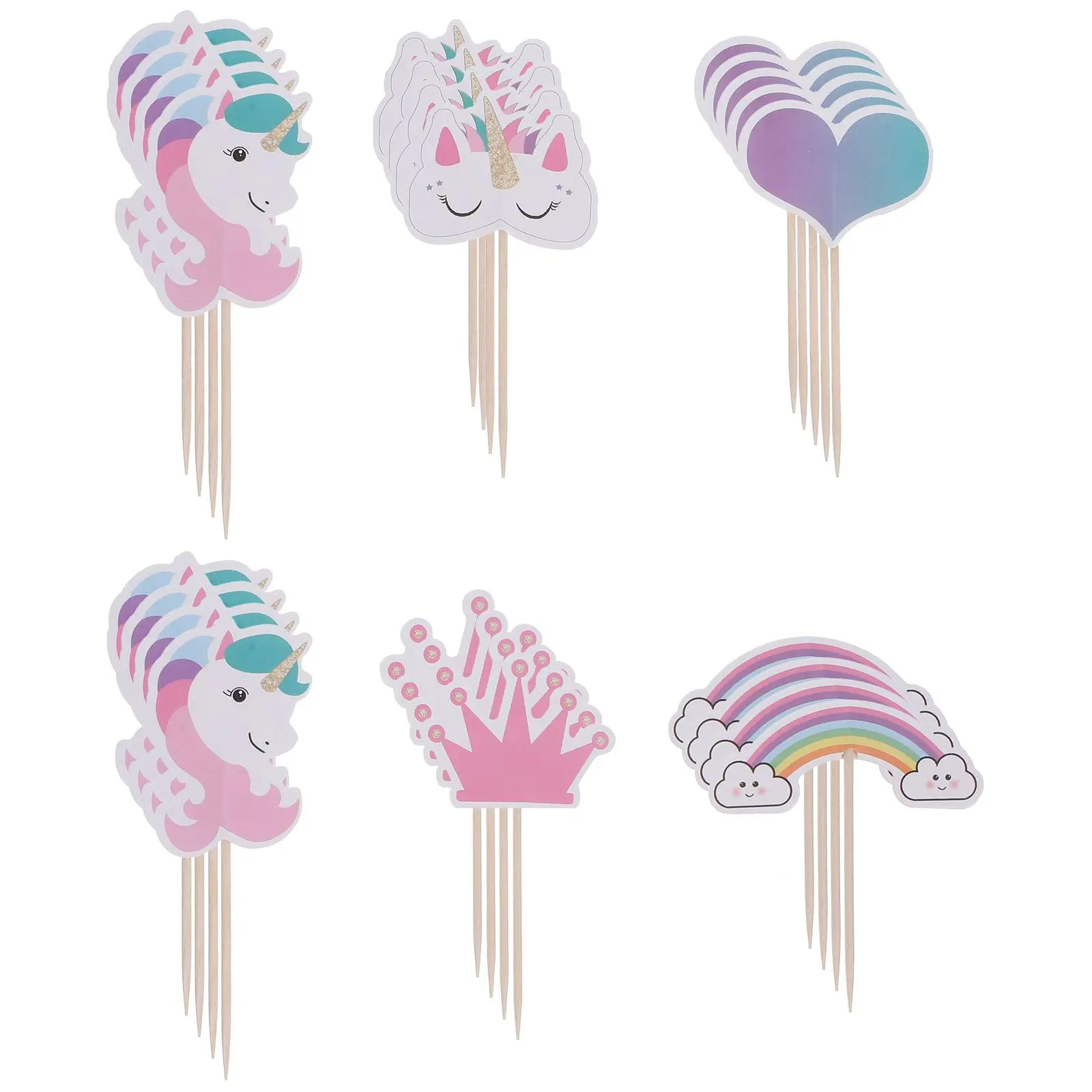 24 Pcs Cake Insert Paper Topper Birthday Decorations Rainbow Picks for Kids Party Cake Scenic Creative Fun
24 Pcs Cake Insert Paper Topper Birthday Decorations Rainbow Picks for Kids Party Cake Scenic Creative Fun