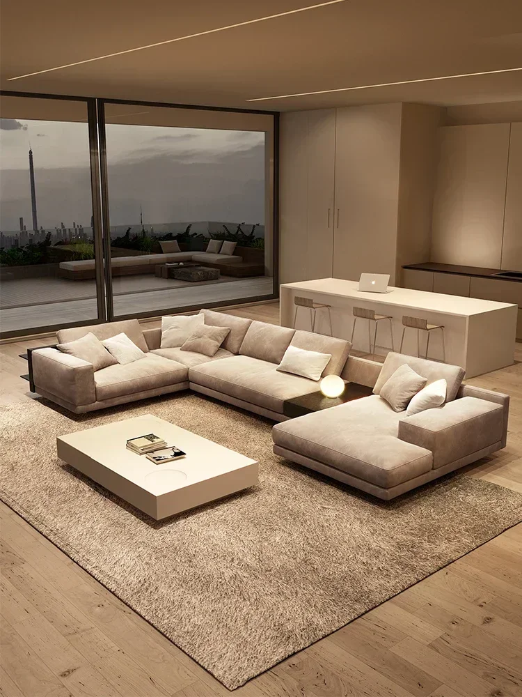 Fabric L-Shaped Corner Sofa Large Living Room Minimalist Style
Fabric L-Shaped Corner Sofa Large Living Room Minimalist Style