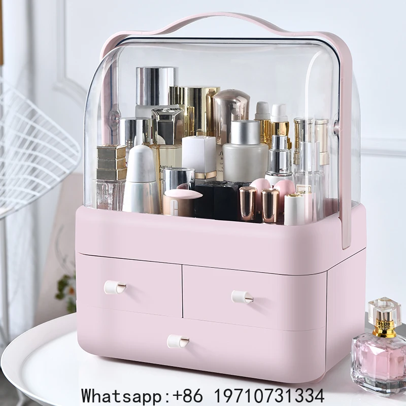 1pc Cosmetics Receiving Box Dust-Proof Desktop Makeup Organizer with Drawer for Skin Care Products Household Storage Box Shelf
1pc Cosmetics Receiving Box Dust-Proof Desktop Makeup Organizer with Drawer for Skin Care Products Household Storage Box Shelf