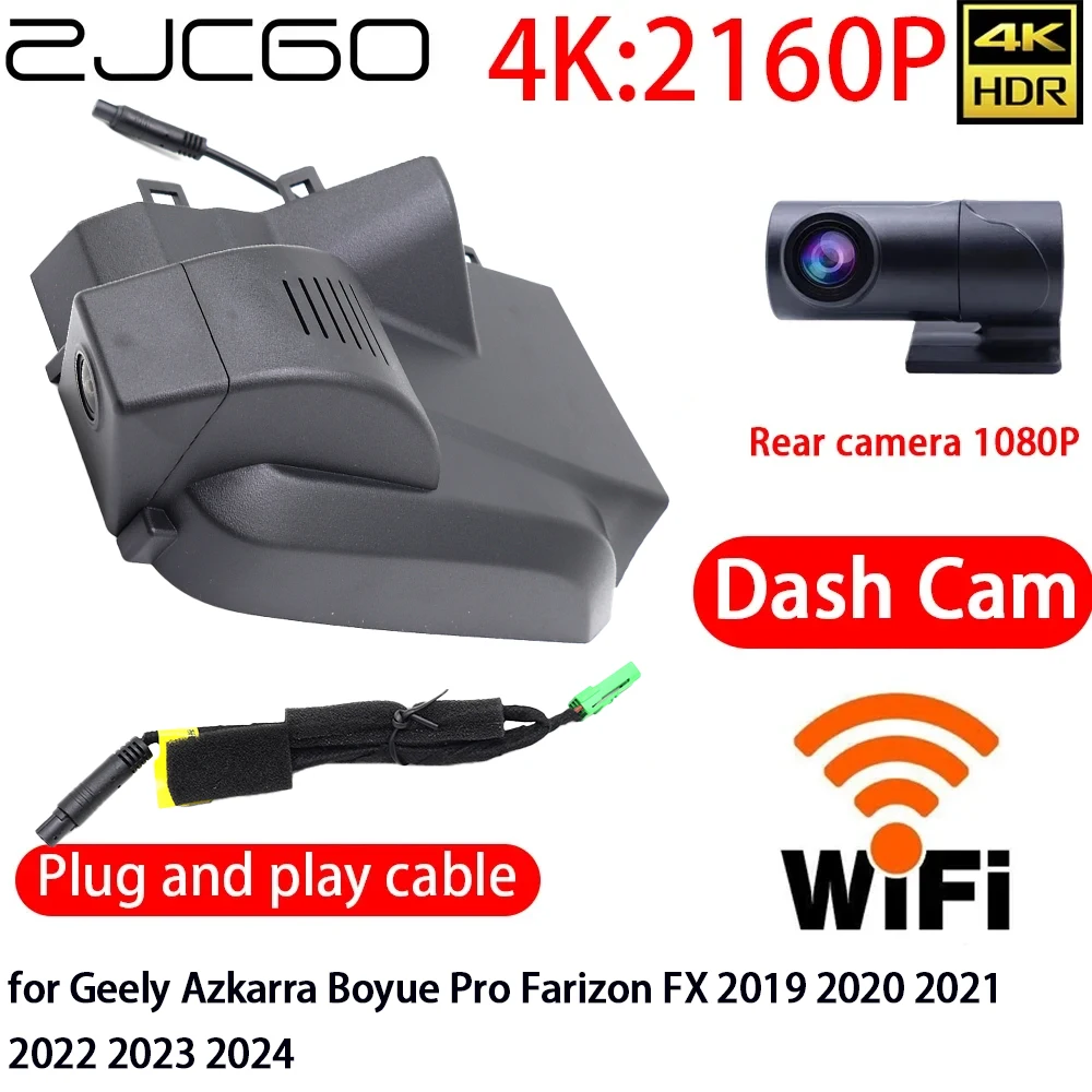 ZJCGO for Geely Azkarra Boyue Pro Farizon FX 2019 2020 2021 2022 2023 2024 4K DVR Dash Cam Wifi Front Rear Camera 24h Monitor
ZJCGO for Geely Azkarra Boyue Pro Farizon FX 2019 2020 2021 2022 2023 2024 4K DVR Dash Cam Wifi Front Rear Camera 24h Monitor