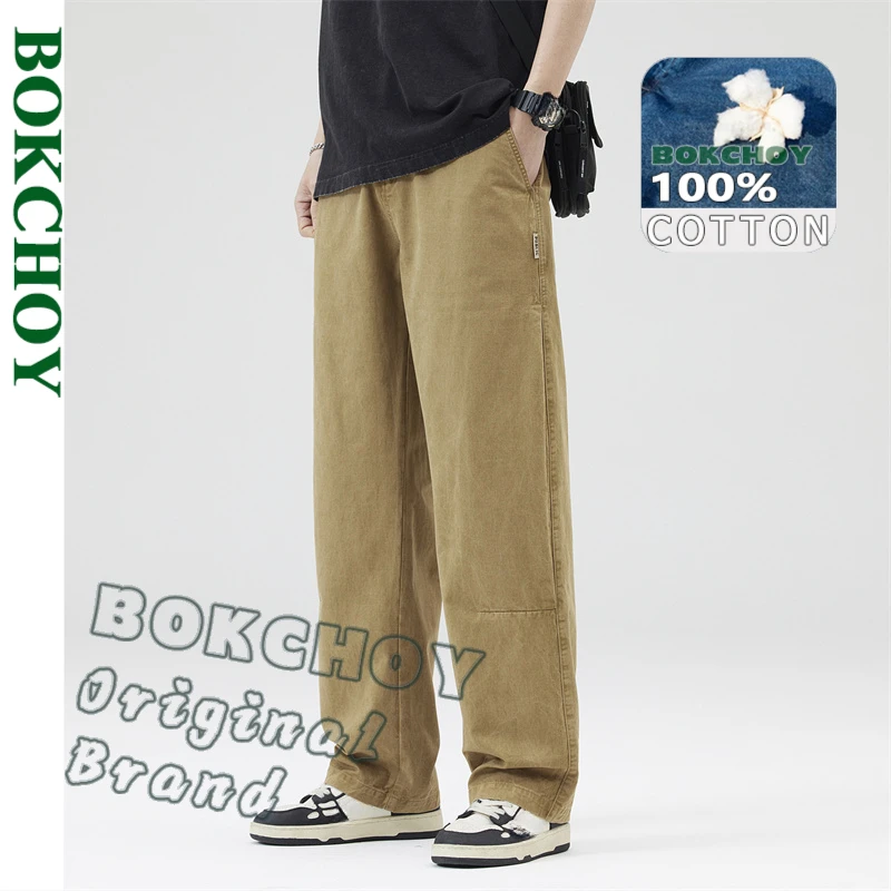 2025 Spring New 100% Cotton Cargo Straight Pants for Men Clothing Solid Color Men Trousers YL906
2025 Spring New 100% Cotton Cargo Straight Pants for Men Clothing Solid Color Men Trousers YL906