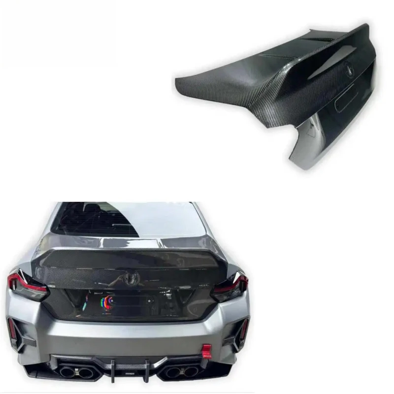 Premium Lightweight Real Carbon Fiber Trunk Lid CSL Design Direct Bolt‑On Upgrade Kit For G87 M2 2023+ Vehicles
Premium Lightweight Real Carbon Fiber Trunk Lid CSL Design Direct Bolt‑On Upgrade Kit For G87 M2 2023+ Vehicles