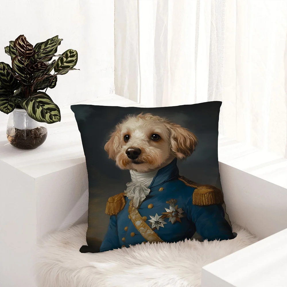 European Vintage Royal Dog Pillow Case Plush Fabric Soft Pillowcase Double Sided Print Sofa Cushion Cover Throw Pillow Cover
European Vintage Royal Dog Pillow Case Plush Fabric Soft Pillowcase Double Sided Print Sofa Cushion Cover Throw Pillow Cover
