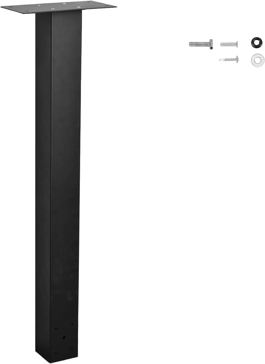 43 inch Heavy Duty Mailbox Post, Black Steel Ground Mount for Easy Installation, Fits 4x4 Wood Post
43 inch Heavy Duty Mailbox Post, Black Steel Ground Mount for Easy Installation, Fits 4x4 Wood Post
