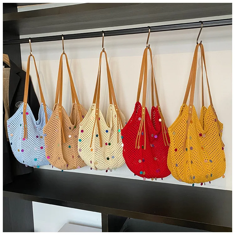 Knitted Handbag for Women 2025 New Style Versatile Shoulder Bag Large Capacity Openwork Handbag
Knitted Handbag for Women 2025 New Style Versatile Shoulder Bag Large Capacity Openwork Handbag