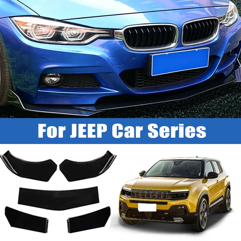 5Pcs Car Front Bumper Separator Bumper Lip Body Kit Duck Lip Separator For JEEP Wrangler GrandCherokee Compass Renegade Cherokee
5Pcs Car Front Bumper Separator Bumper Lip Body Kit Duck Lip Separator For JEEP Wrangler GrandCherokee Compass Renegade Cherokee