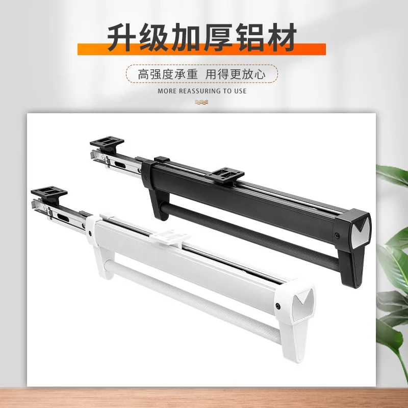Сверхмощный выдвижной стержень для шкафа, регулируемый шкаф, штанга для одежды, верхнее крепление, вешалка для гардероба, бар, направляющая с шарикоподшипником
Сверхмощный выдвижной стержень для шкафа, регулируемый шкаф, штанга для одежды, верхнее крепление, вешалка для гардероба, бар, направляющая с шарикоподшипником