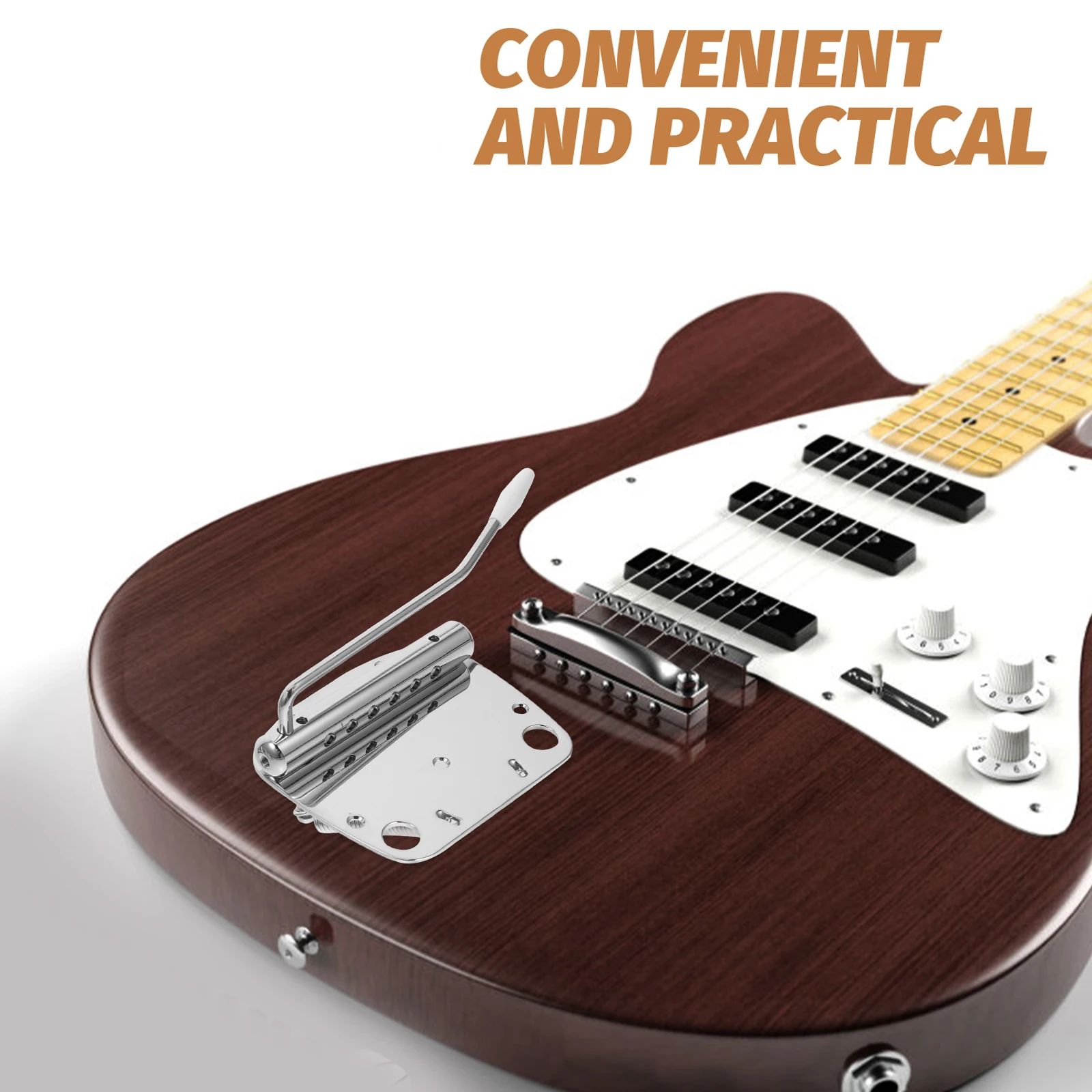 Guitar Bridge Plate 6 Adjustable Points Lightweight Tremolo Replacement for Electric Bass Guitar Accessories Bridge Replacement
Guitar Bridge Plate 6 Adjustable Points Lightweight Tremolo Replacement for Electric Bass Guitar Accessories Bridge Replacement