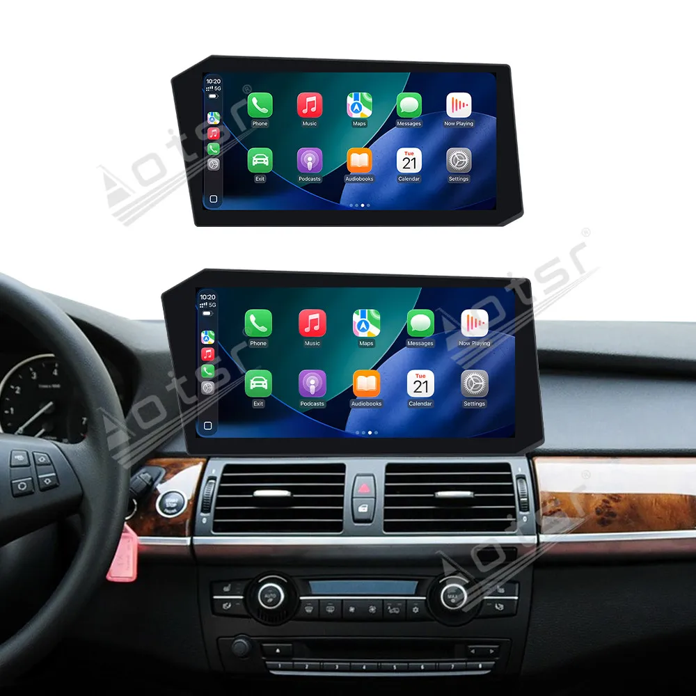 Автомобильный радиоприемник с горизонтальным экраном для BMW X5 X6 2007-2013, автомобильный мультимедийный видеоплеер, GPS-навигация, блок Carplay, автозапчасти HD WIFI
Автомобильный радиоприемник с горизонтальным экраном для BMW X5 X6 2007-2013, автомобильный мультимедийный видеоплеер, GPS-навигация, блок Carplay, автозапчасти HD WIFI