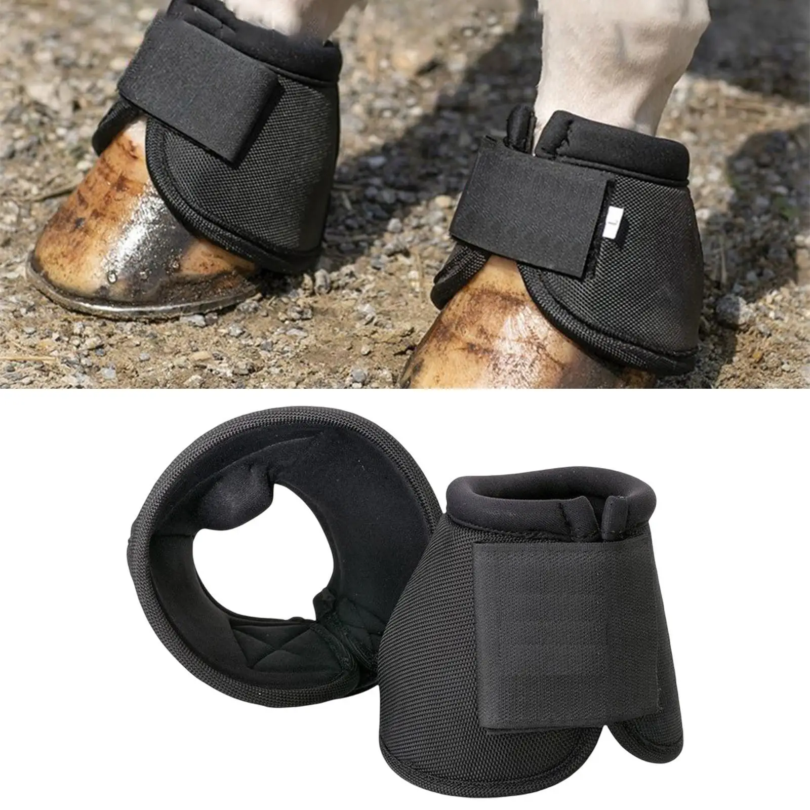 Equestrian Bell Boots With Rubber Filling Fasten Fixture And Not Sliding During Competitions
Equestrian Bell Boots With Rubber Filling Fasten Fixture And Not Sliding During Competitions