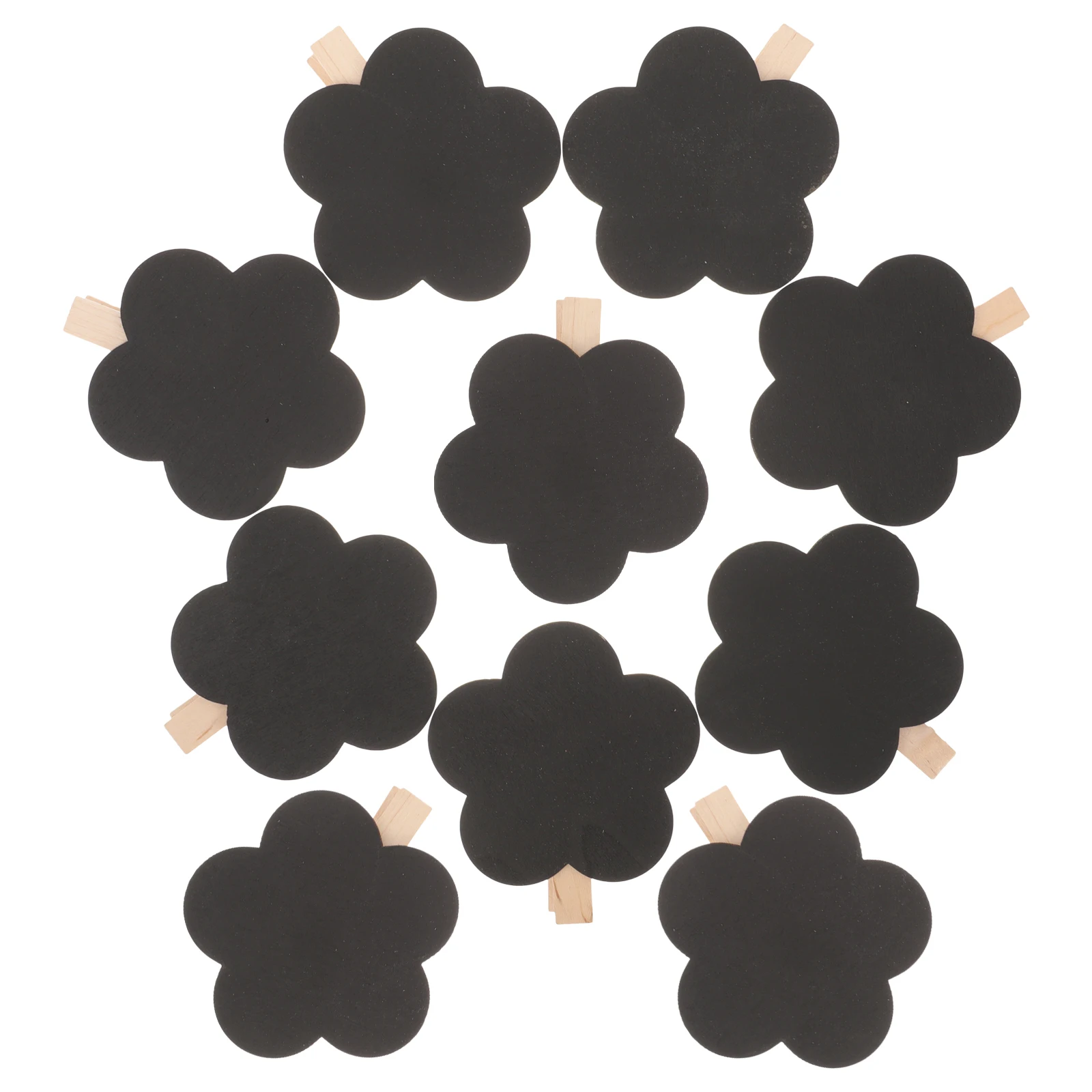 10pcs Wooden Memo Board Clips Mini Chalkboard Black Flowers Erasable Food Labels Festivals Home Use Practical
10pcs Wooden Memo Board Clips Mini Chalkboard Black Flowers Erasable Food Labels Festivals Home Use Practical