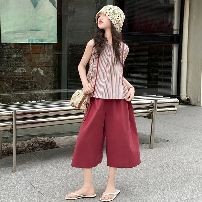 Summer Kids Girls Clothes 10 Years Old Elementary Girl Girls's Sets Cotton Korean Child Set 6 7 Outfit Children's Clothing 12 14
Summer Kids Girls Clothes 10 Years Old Elementary Girl Girls's Sets Cotton Korean Child Set 6 7 Outfit Children's Clothing 12 14