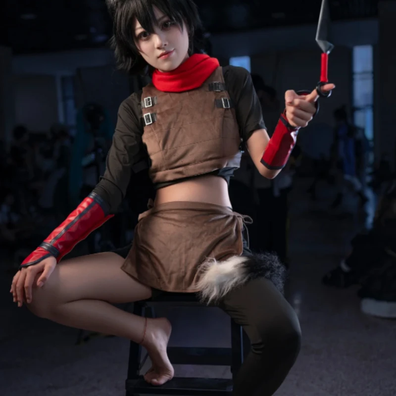 Izutsumi Cosplay Cat Girl Beastman Outfit Vest Skirt Furry Ears Tail Full Set for Women Halloween Delicious in Dungeon Costume
Izutsumi Cosplay Cat Girl Beastman Outfit Vest Skirt Furry Ears Tail Full Set for Women Halloween Delicious in Dungeon Costume