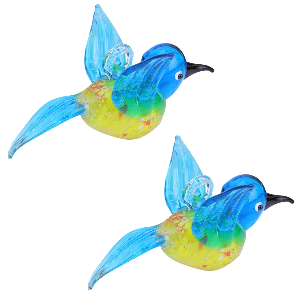 2Pcs Colorful Glass Birds Hummingbird Decoration Shatterproof Hanging Ornament for Home Garden Festival Christmas Gift
2Pcs Colorful Glass Birds Hummingbird Decoration Shatterproof Hanging Ornament for Home Garden Festival Christmas Gift