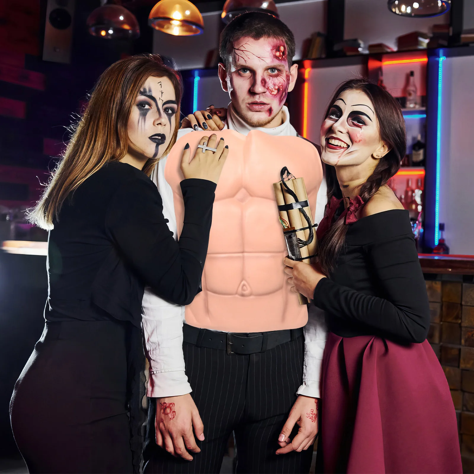 Muscle Bodysuit Half Body Realistic Male Chest Eva Fake ABS Halloween Cosplay Costume Mens Mens Bodyshuit Realistic Chest
Muscle Bodysuit Half Body Realistic Male Chest Eva Fake ABS Halloween Cosplay Costume Mens Mens Bodyshuit Realistic Chest