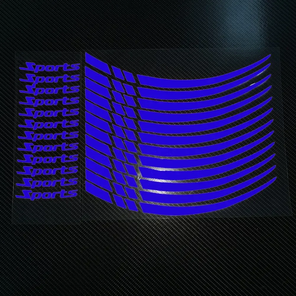 18-21 Inch Wheel Decal Motorcycle Wheel Decal Long-lasting Reflective Sticker Material Wheel Rim Stripe 12 Pieces Per Set
18-21 Inch Wheel Decal Motorcycle Wheel Decal Long-lasting Reflective Sticker Material Wheel Rim Stripe 12 Pieces Per Set