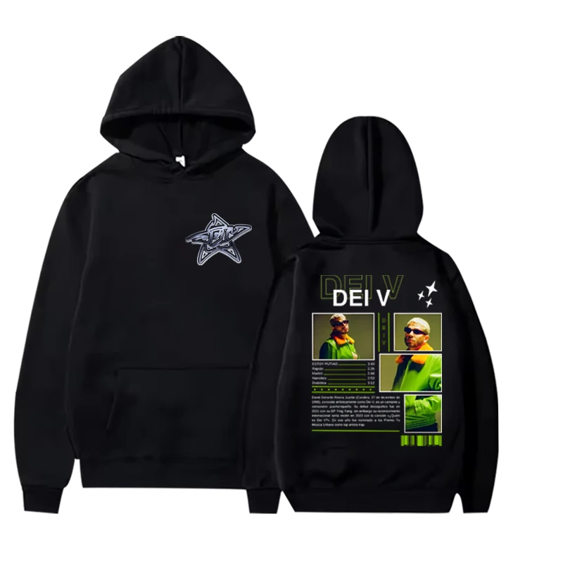 Rapper Dei V Quien Es Dei V Tour 2025 hoodie men women vintage Long sleeve Sweatshirt with print Graphics oversized top unisex
Rapper Dei V Quien Es Dei V Tour 2025 hoodie men women vintage Long sleeve Sweatshirt with print Graphics oversized top unisex
