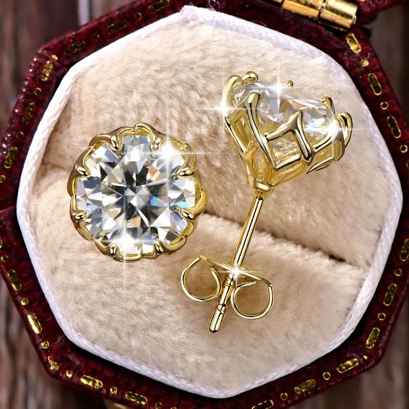 14K Gold Filled Flower Moissanite Stud Earrings OXTAO D Color 6mm/8mm Circular Lab Diamond Fine Jewelry Gift for Women
14K Gold Filled Flower Moissanite Stud Earrings OXTAO D Color 6mm/8mm Circular Lab Diamond Fine Jewelry Gift for Women