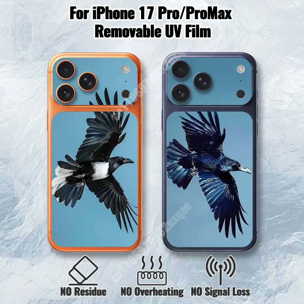 Black Crow Northern Raven Removable UV Film for iPhone 17 Pro 17 ProMax HD Decal Skin
Black Crow Northern Raven Removable UV Film for iPhone 17 Pro 17 ProMax HD Decal Skin