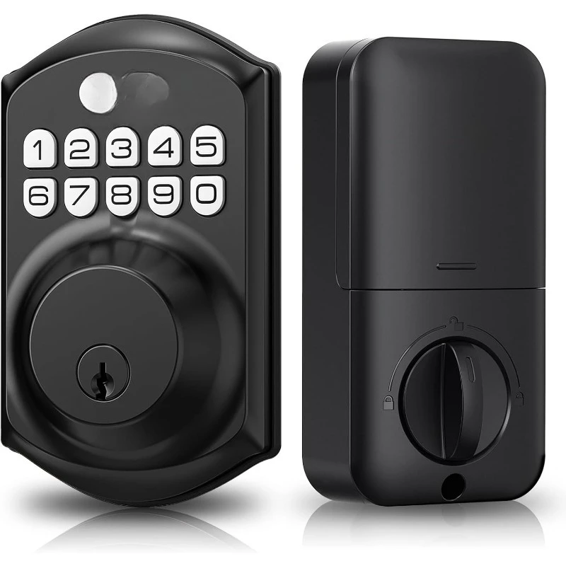 TE001 Keyless Entry Door Lock with Keypad - Smart Deadbolt Lock for Front Door with 2 Keys - Auto Lock - Easy Installation
TE001 Keyless Entry Door Lock with Keypad - Smart Deadbolt Lock for Front Door with 2 Keys - Auto Lock - Easy Installation