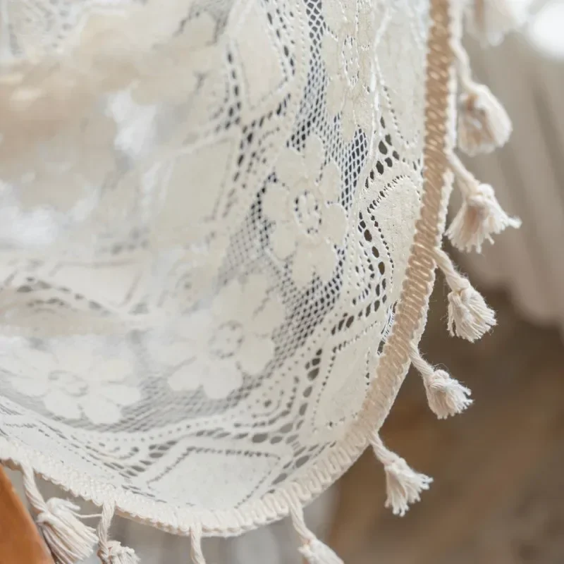 American Hollowed Out Beige Clover Flowers Window Curtains Beige Crochet Tassel Drape Kitchen Valance Curtain for Living Room
American Hollowed Out Beige Clover Flowers Window Curtains Beige Crochet Tassel Drape Kitchen Valance Curtain for Living Room