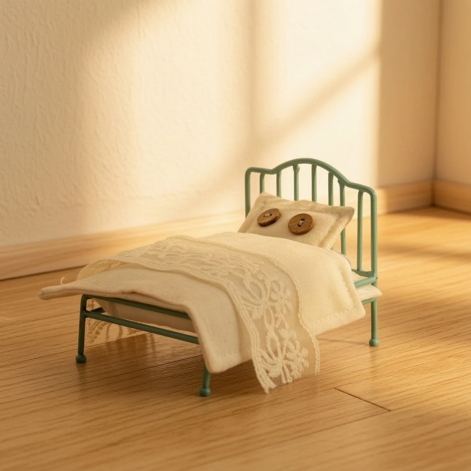 Miniature Metal Bed Realistic Dollhouse Metal Bed Furniture Long-Lasting Elegant for Collectors, Display Scenes
Miniature Metal Bed Realistic Dollhouse Metal Bed Furniture Long-Lasting Elegant for Collectors, Display Scenes