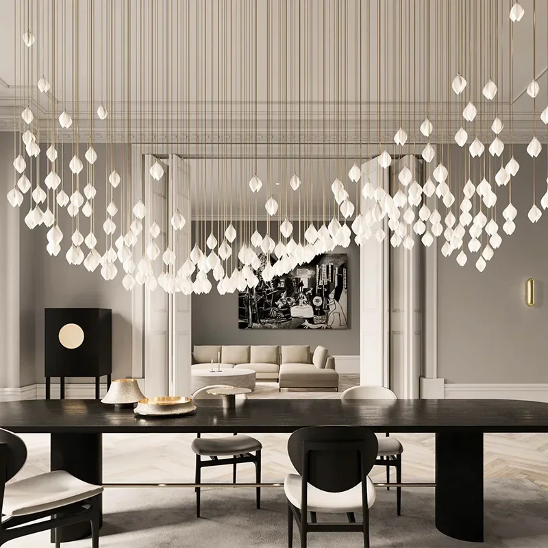 Modern light luxury bedside chandelier villa loft loft living room ceramic magnolia decoration dining room lamp
Modern light luxury bedside chandelier villa loft loft living room ceramic magnolia decoration dining room lamp
