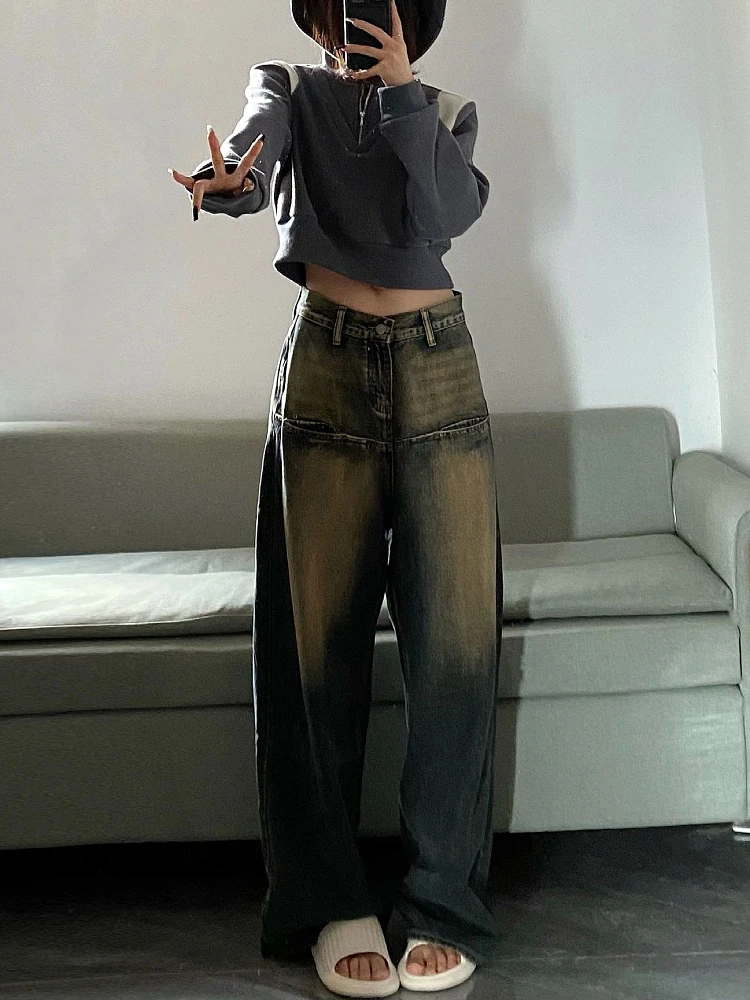 Women's Y2k Blue Jeans Vintage Baggy Denim Trousers Harajuku Oversize Cowboy Pants 90s Aesthetic Streetwear 2000s Clothes 2024
Women's Y2k Blue Jeans Vintage Baggy Denim Trousers Harajuku Oversize Cowboy Pants 90s Aesthetic Streetwear 2000s Clothes 2024