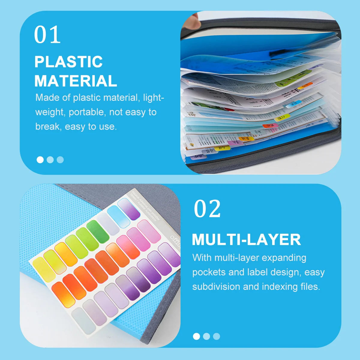 Portable 13-Layer A4 Expanding File Folder Lightweight Plastic Accordion Bill Organizer Receipt Document Folder for Office
Portable 13-Layer A4 Expanding File Folder Lightweight Plastic Accordion Bill Organizer Receipt Document Folder for Office