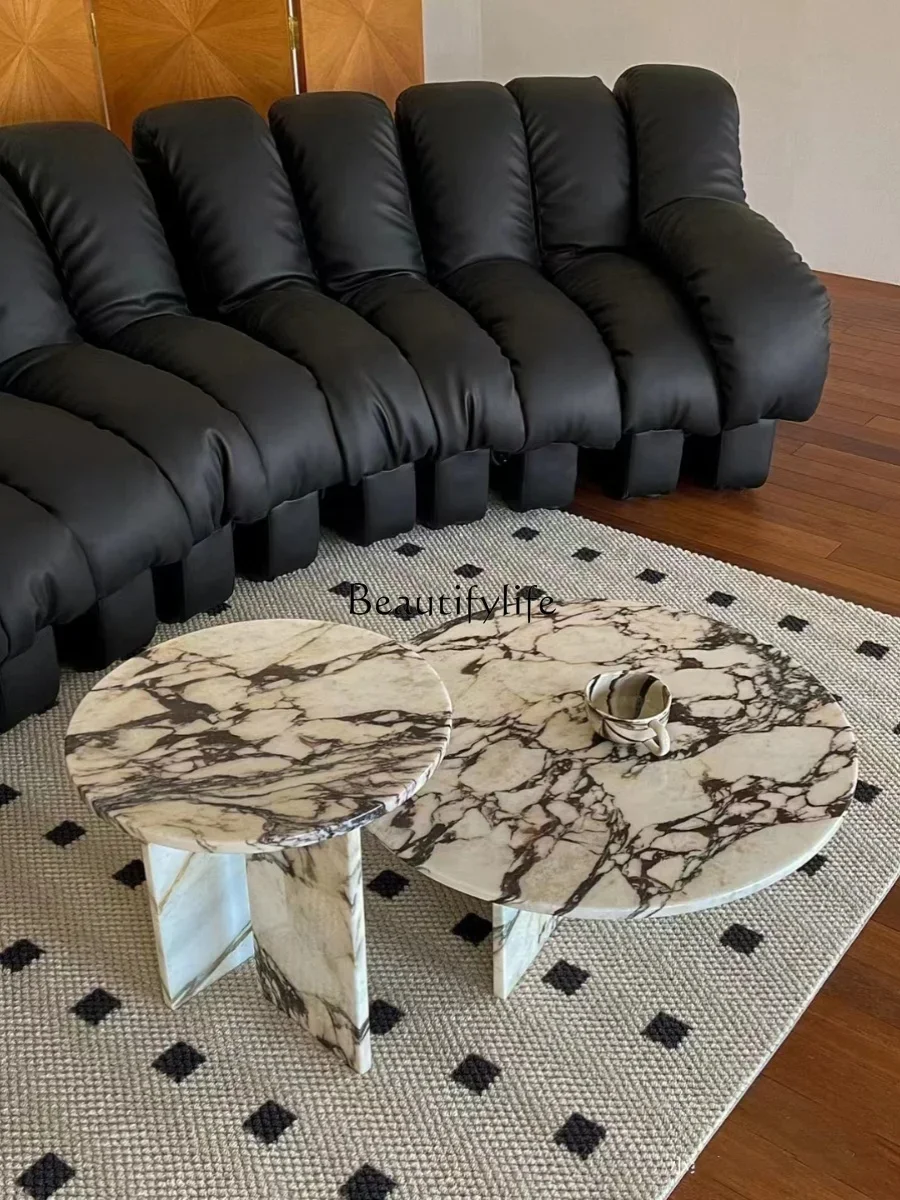 Marble Coffee Table Living Room French Style Tea Table Stone Plate round Small Apartment Simple
Marble Coffee Table Living Room French Style Tea Table Stone Plate round Small Apartment Simple