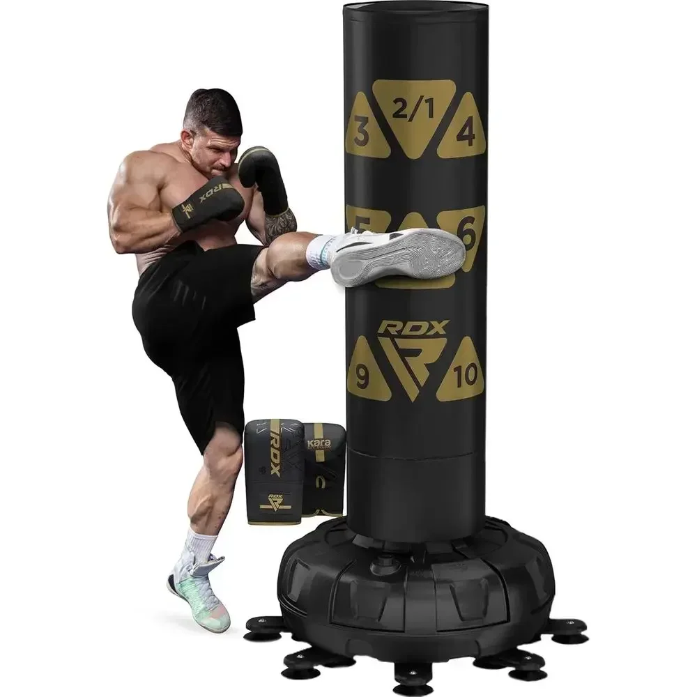 72 Heavy Duty 330LB Restanding Punching Bag with Cover and Gloves - Adult Pedestal Stand Base for Kickboxing, MMA, Muay Thai, Ho
72 Heavy Duty 330LB Restanding Punching Bag with Cover and Gloves - Adult Pedestal Stand Base for Kickboxing, MMA, Muay Thai, Ho