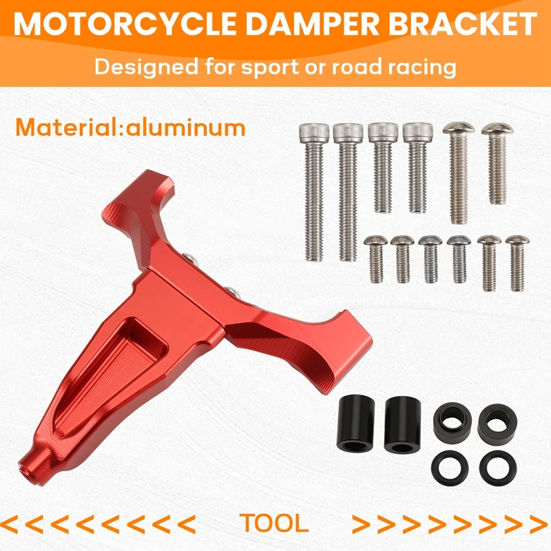 M0t-rMotorcycle Accessories Stabilizer Steering Damper Mounting Bracket Kit Damper Kit for Yamaha MT-09 MT09 2024 2025
M0t-rMotorcycle Accessories Stabilizer Steering Damper Mounting Bracket Kit Damper Kit for Yamaha MT-09 MT09 2024 2025