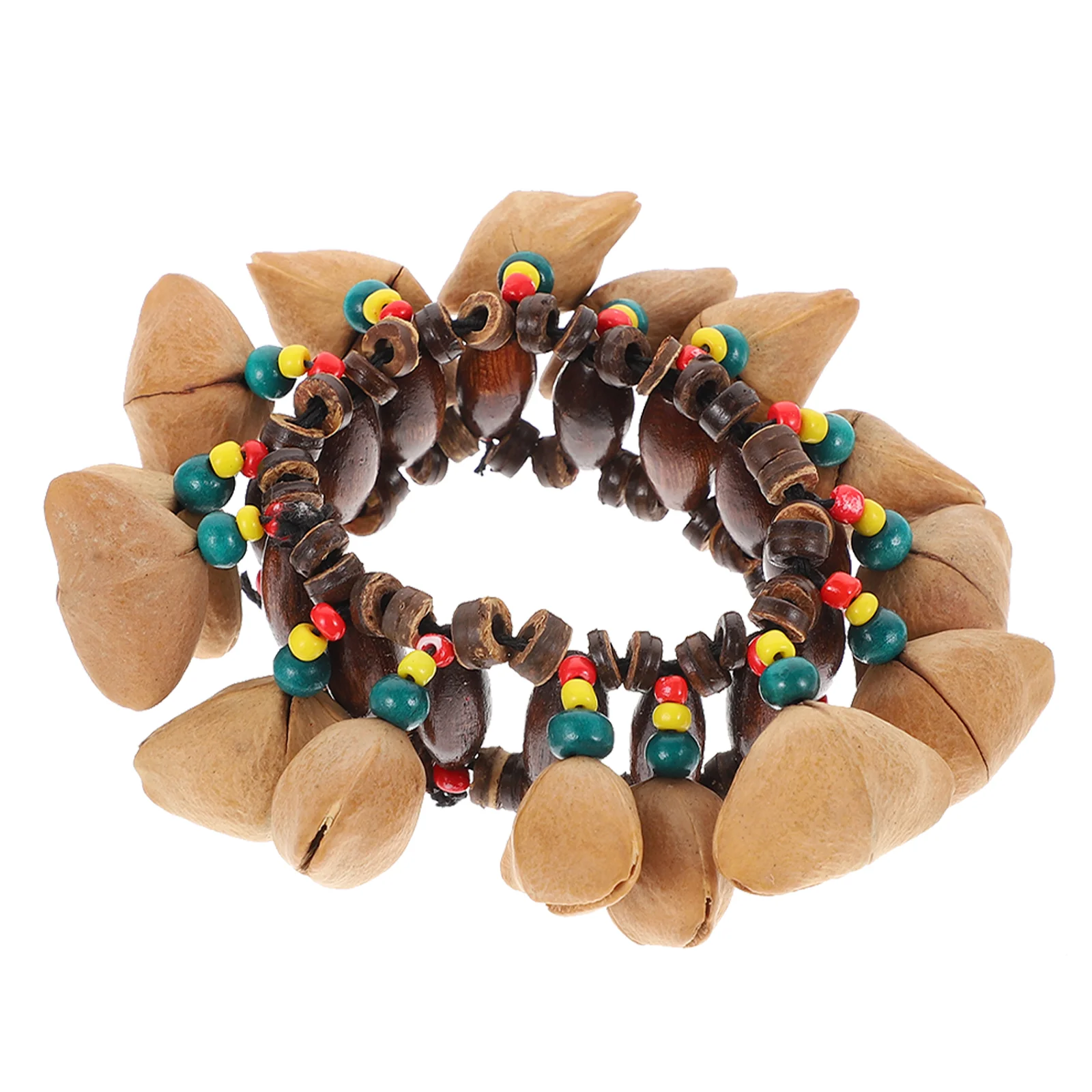 Nutshell Tambourine Bracelet 1Pc Fruit Shell Hand Drum Musical Instrument Percussion African Tribal Style Wrist Bell nament
Nutshell Tambourine Bracelet 1Pc Fruit Shell Hand Drum Musical Instrument Percussion African Tribal Style Wrist Bell nament