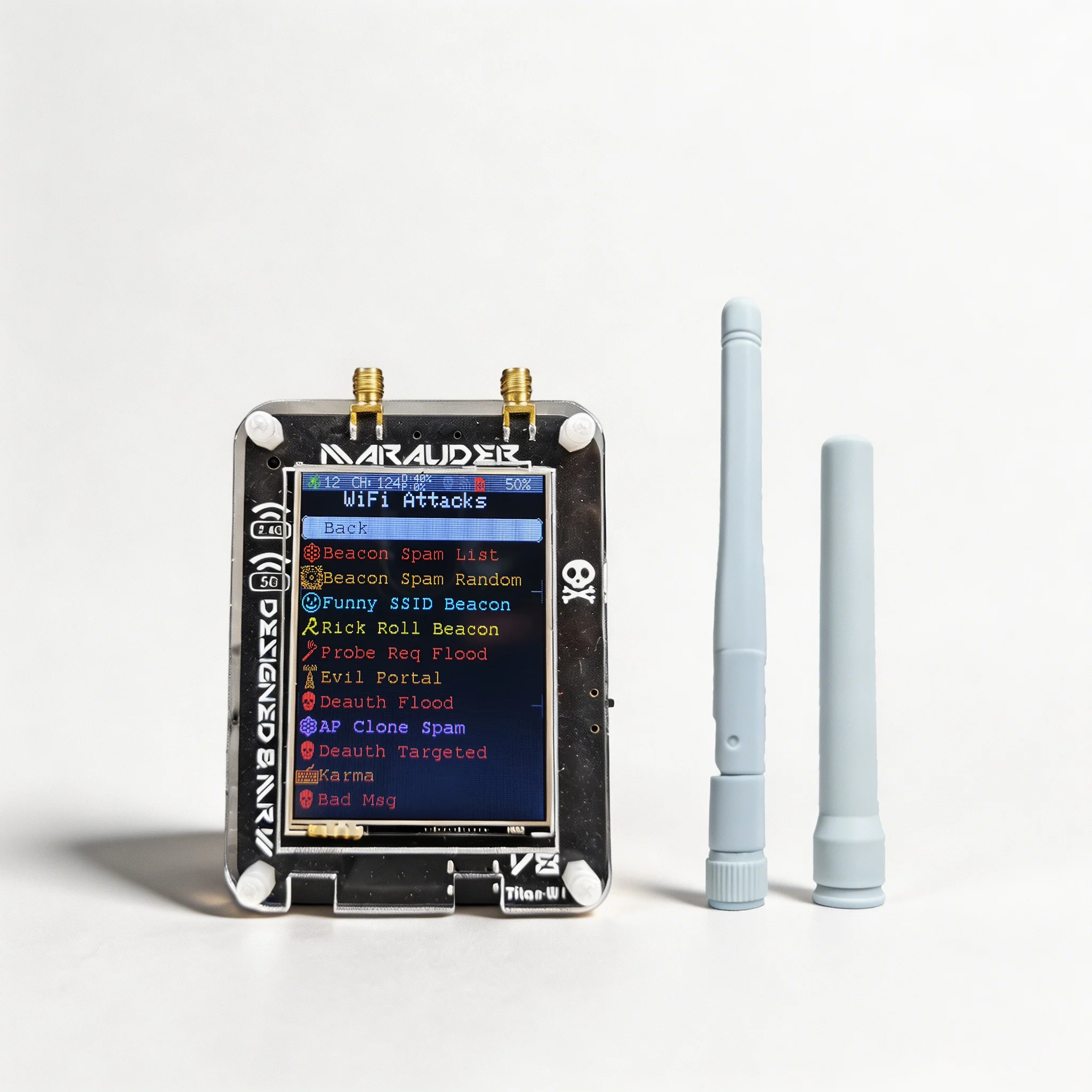 New ESP32-C5 ESP32 Marauder V8 2.8 Inch Touch Display Dual Band WiFi Bluetooth GPS Support 2.4G & 5G Signal Wireless Tool
New ESP32-C5 ESP32 Marauder V8 2.8 Inch Touch Display Dual Band WiFi Bluetooth GPS Support 2.4G & 5G Signal Wireless Tool