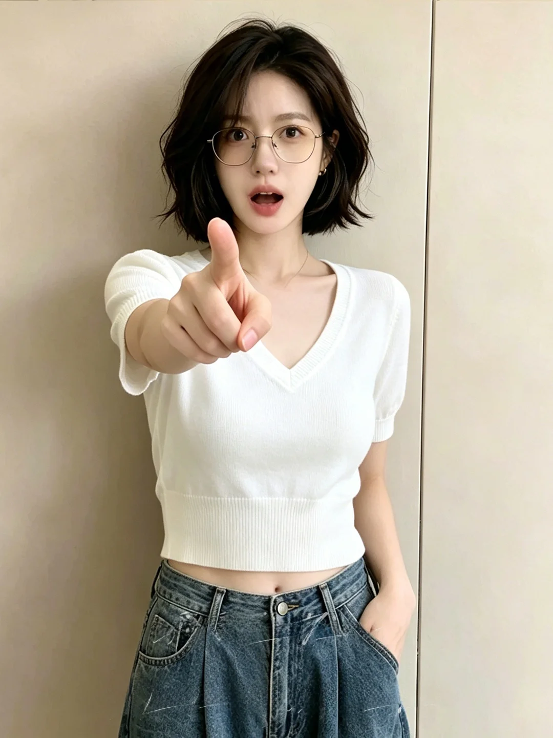 Korean Style V-Neck Bubble Sleeve Knitwear Short Fit Summer Slimming Soft Personality Versatile Women's Fashion Top
Korean Style V-Neck Bubble Sleeve Knitwear Short Fit Summer Slimming Soft Personality Versatile Women's Fashion Top